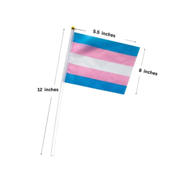 Small Transgender Flags on a Stick by Fundraising For A Cause