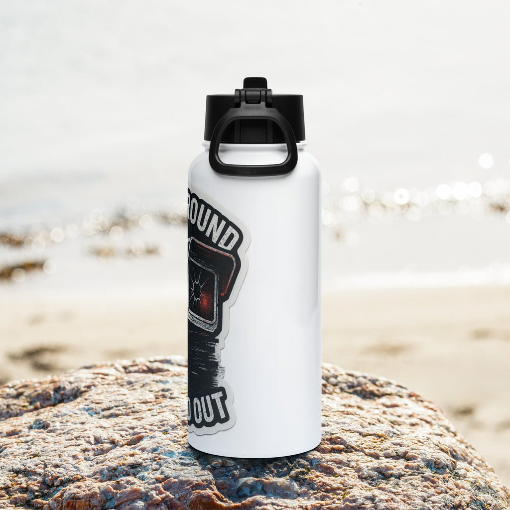 Flock around and Find out - deflock.me Stainless steel water bottle with a straw lid