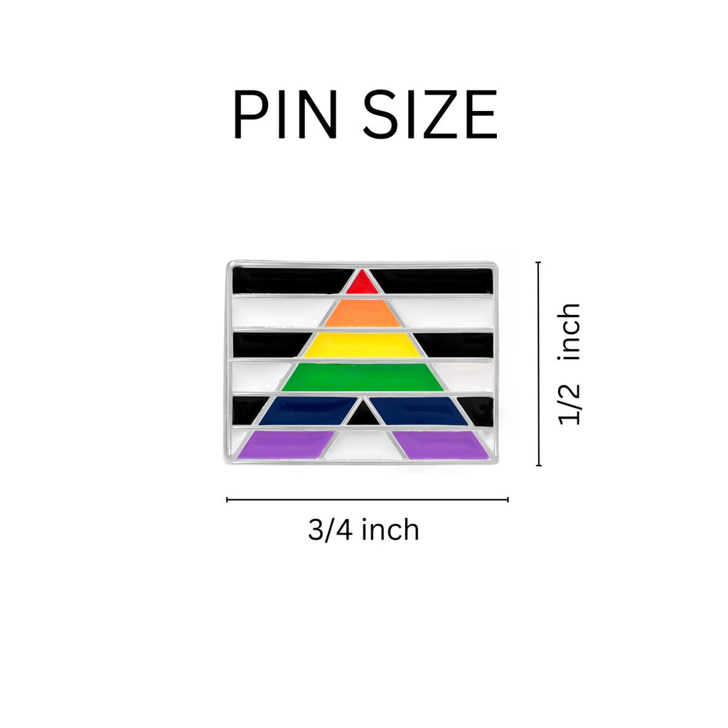 Straight Ally Pride Flag Pins by Fundraising For A Cause