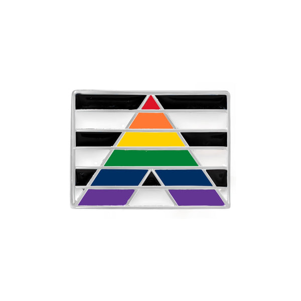 Straight Ally Pride Flag Pins by Fundraising For A Cause