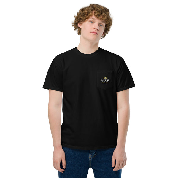 Chase Oliver for President Unisex garment-dyed pocket t-shirt