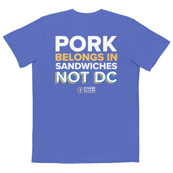 Pork Belongs in Sandwiches, Not DC pocket t-shirt