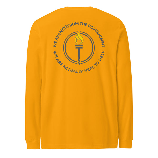 Libertarian Mutual Aid - We are not from the Government Long Sleeve Tee