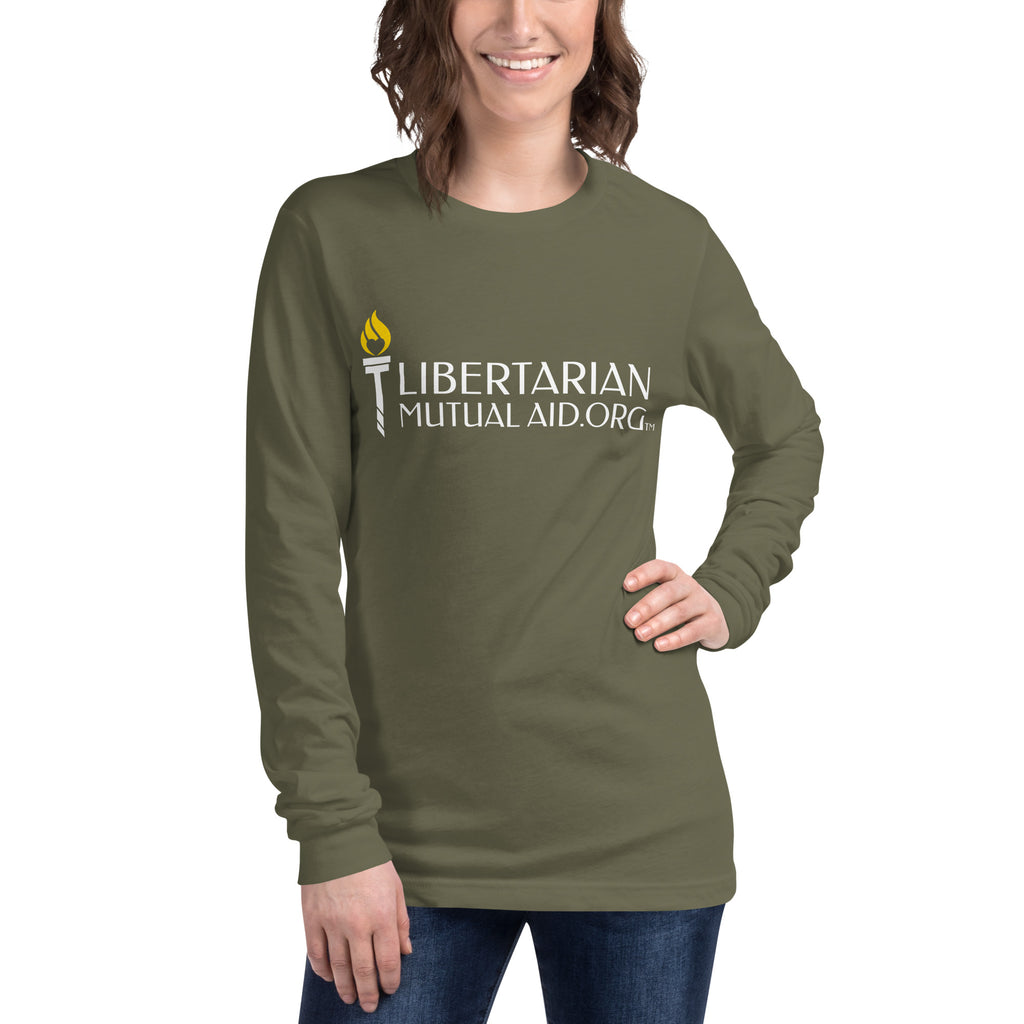 Libertarian Mutual Aid - We are not from the Government Long Sleeve Tee