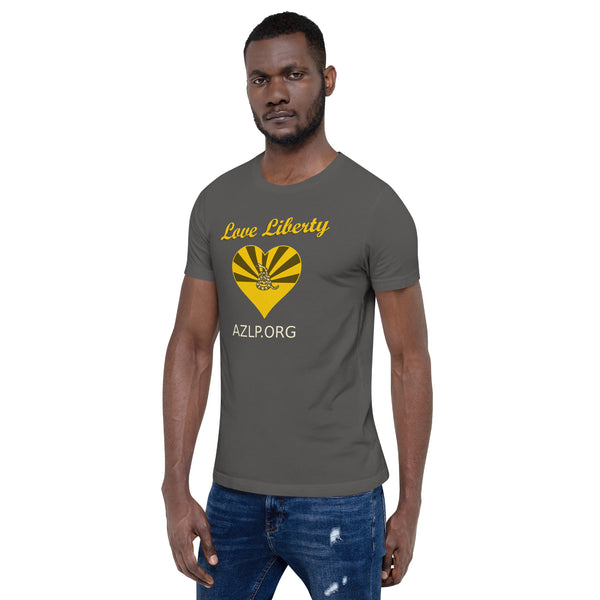 Love Liberty (Don't Tread) Arizona Libertarian Party Unisex t-shirt - Proud Libertarian - Libertarian Party of Arizona