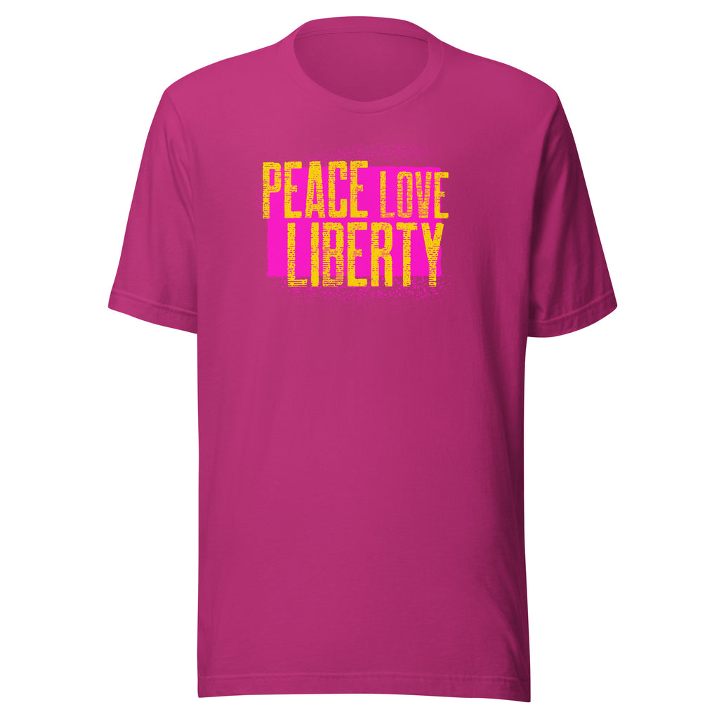 Peace Love and Liberty - t-shirt - Proud Libertarian - Peace Love Liberty
