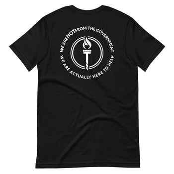 Libertarian Mutual Aid - We are not from the Government Unisex t-shirt