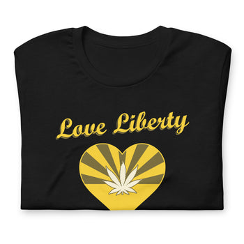 Love (Cannabis) Liberty Arizona Libertarian Party Unisex t-shirt