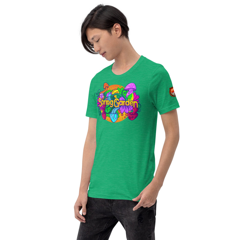 Mushmore Spring Garden Unisex t-shirt