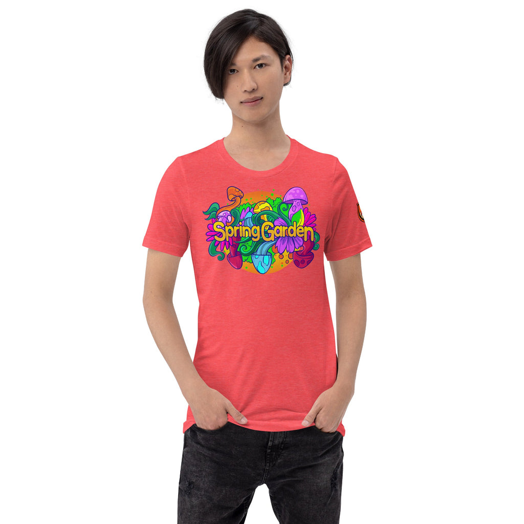 Mushmore Spring Garden Unisex t-shirt