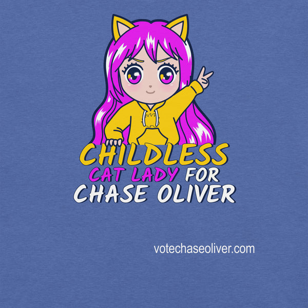 Childless Cat Lady for Chase Oliver Unisex t-shirt