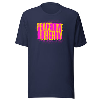 Peace Love and Liberty - t-shirt - Proud Libertarian - Peace Love Liberty