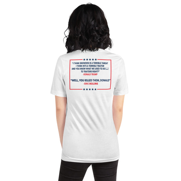 (Trump Didn't) Pardon Assange Pardon Snowden Pardon Ulbricht T-Shirt