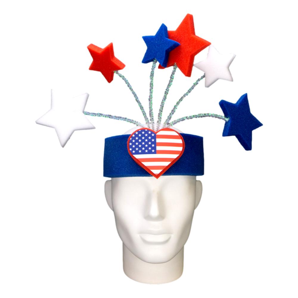 4th of July Party Pack  (4 Hats & 8 Headbands)