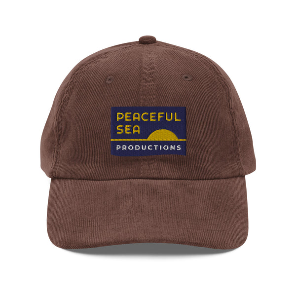 Peaceful Sea Corduroy Cap
