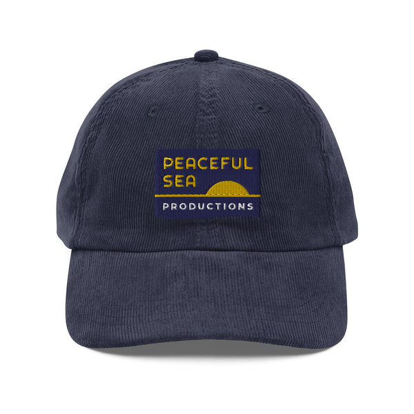 Peaceful Sea Corduroy Cap