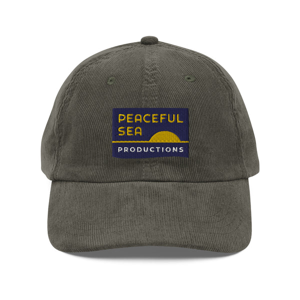 Peaceful Sea Corduroy Cap