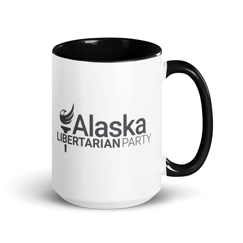 Bong Hits for Liberty Mug with Color Inside - Proud Libertarian - Alaska Libertarian Party