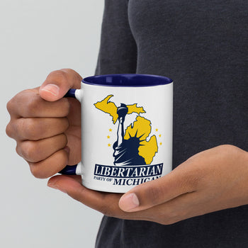 Libertarian Party of Michigan Mug with Color Inside - Proud Libertarian - Libertarian Party of Michigan