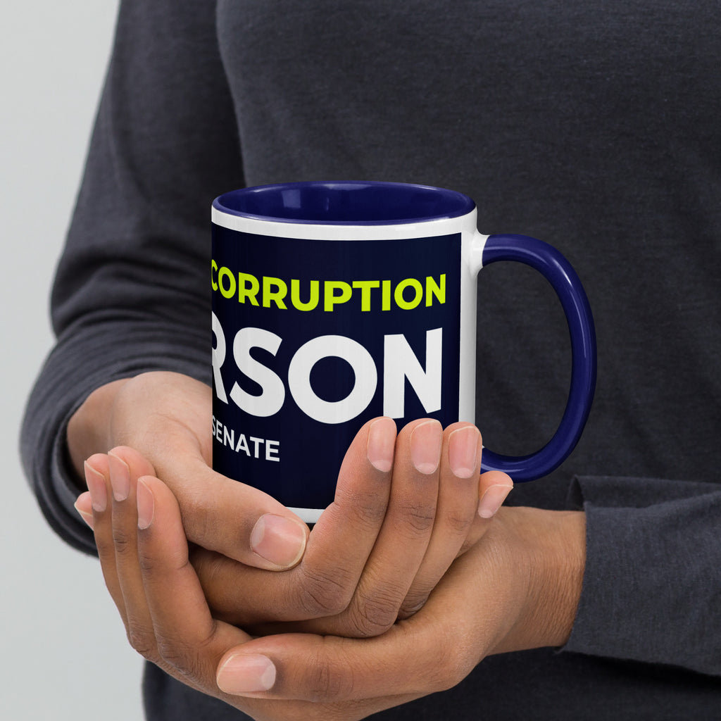 Disrupt the Corruption Phil Anderson For Senate Mug with Color Inside