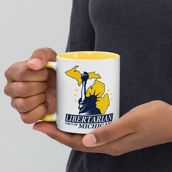 Libertarian Party of Michigan Mug with Color Inside - Proud Libertarian - Libertarian Party of Michigan