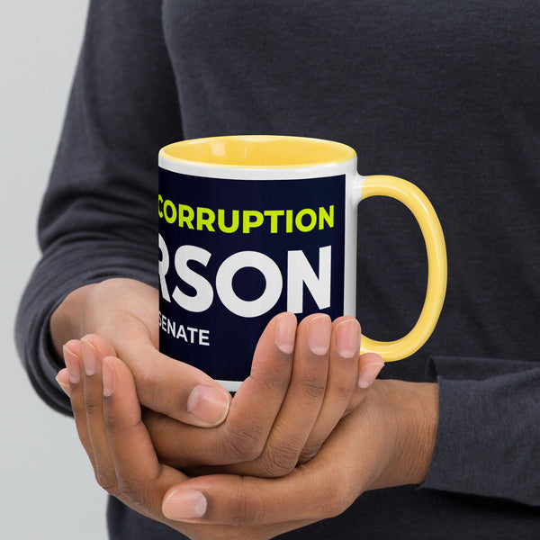 Disrupt the Corruption Phil Anderson For Senate Mug with Color Inside