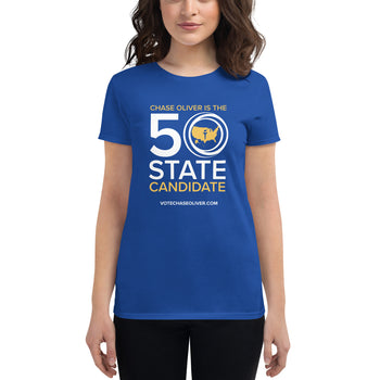 50 State Candidate - Chase Oliver Women's short sleeve t-shirt