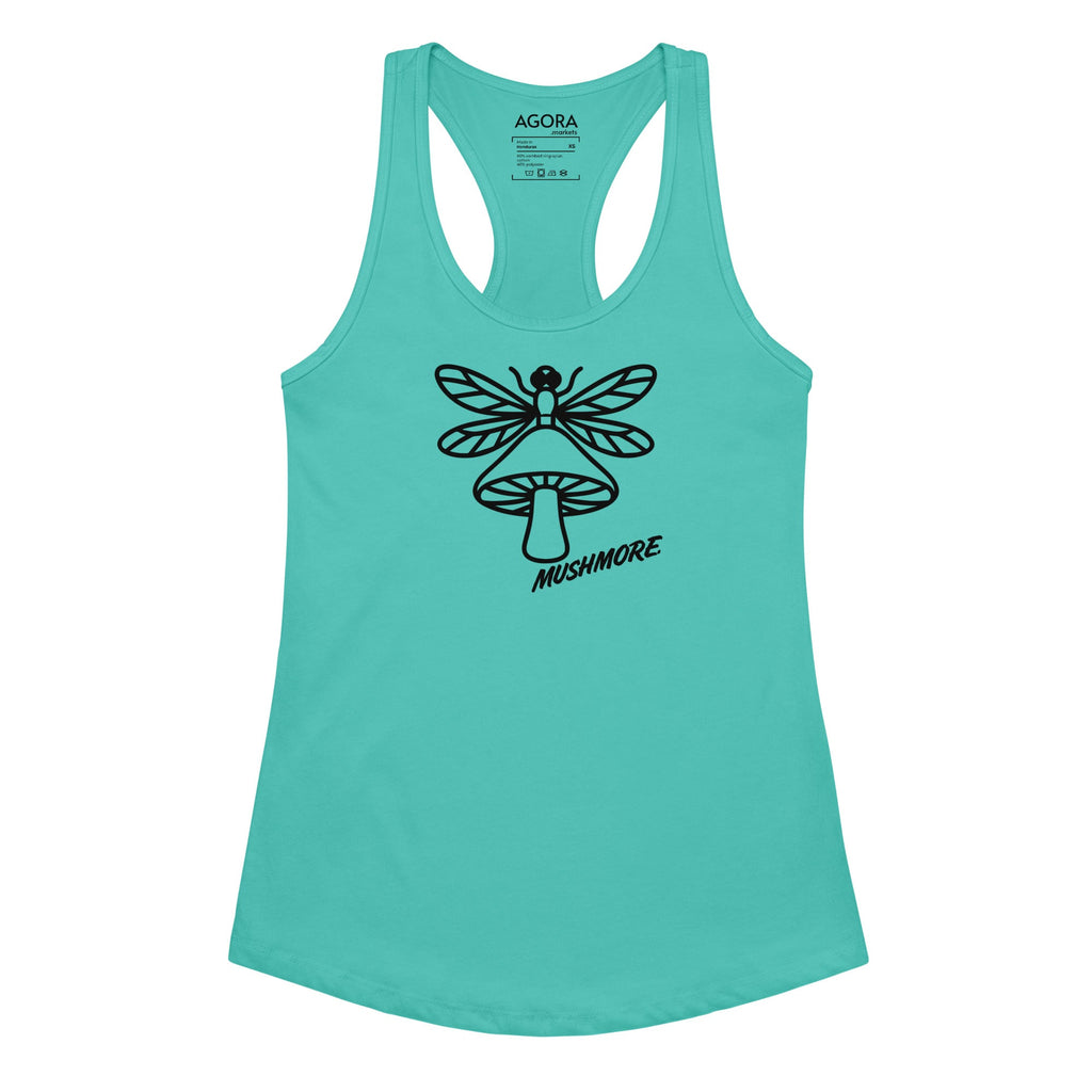 Mushmore Dragonfly Women’s fitted racerback tank top