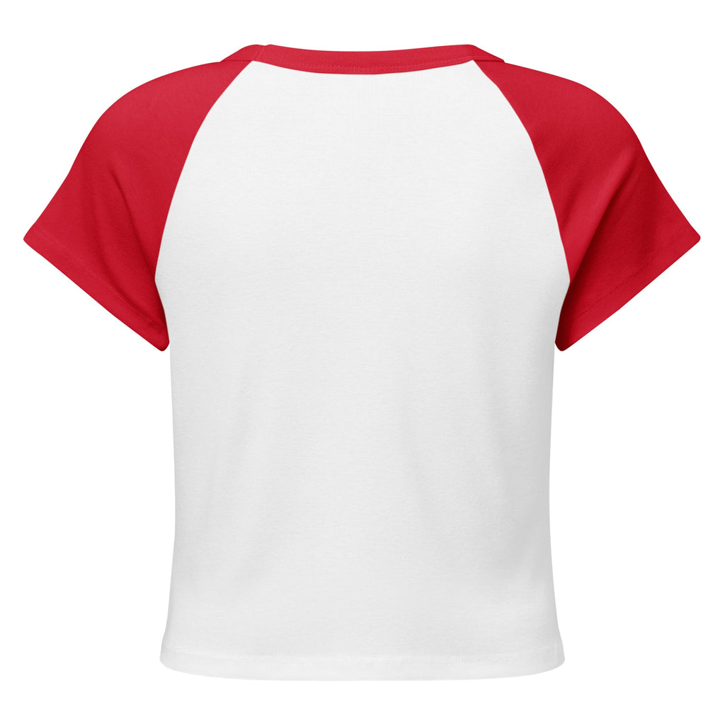 Mushmore Women’s micro rib raglan baby tee