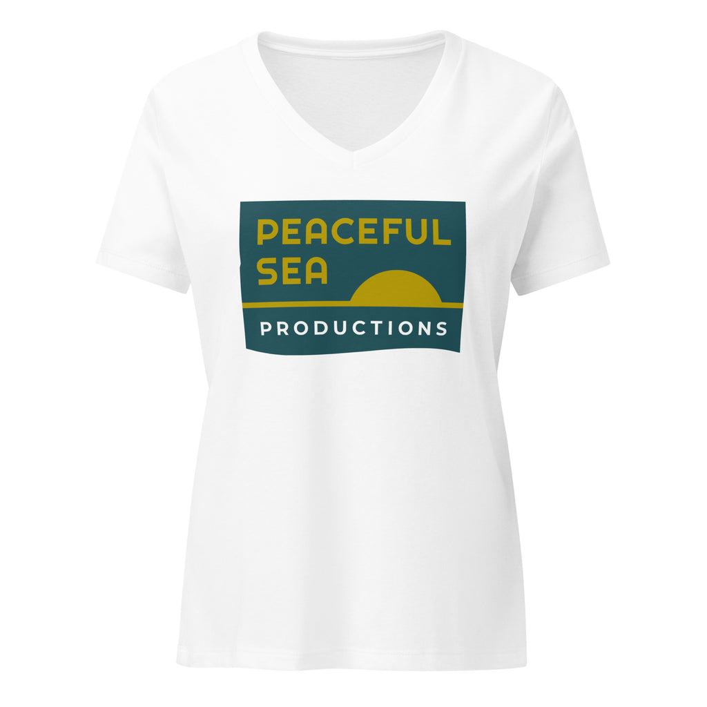 Peaceful Sea Women’s V-Neck T-Shirt