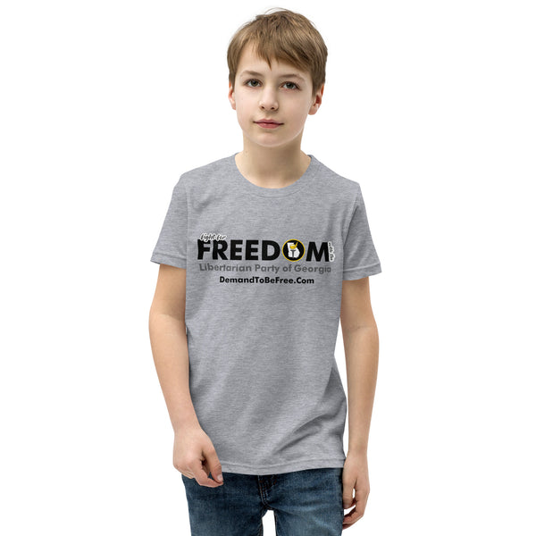 Fight for Freedom Libertarian Party of Georgia Youth Short Sleeve T-Shirt