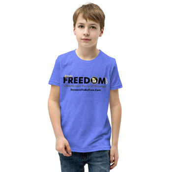 Fight for Freedom Libertarian Party of Georgia Youth Short Sleeve T-Shirt