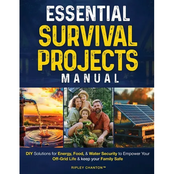 Essential Survival Projects Manual: DIY Solutions for Energy, Food & Water Security to Empower Your Off-Grid Life & Keep Your Family Safe