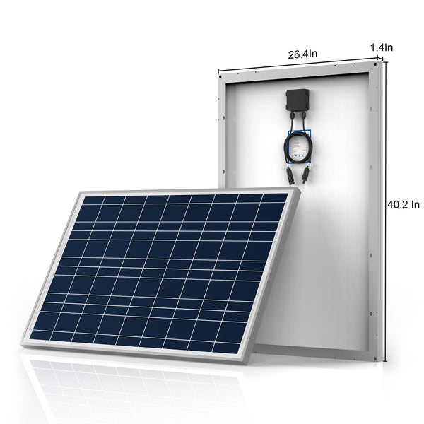 100 Watts Poly Solar Panel, 12V by ACOPOWER - Proud Libertarian - ACOPOWER