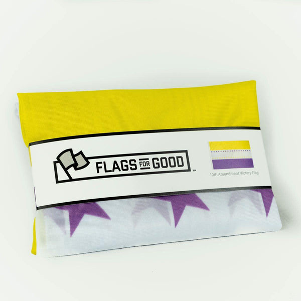 Women’s Suffrage 19th Amendment Victory Flag by Flags For Good