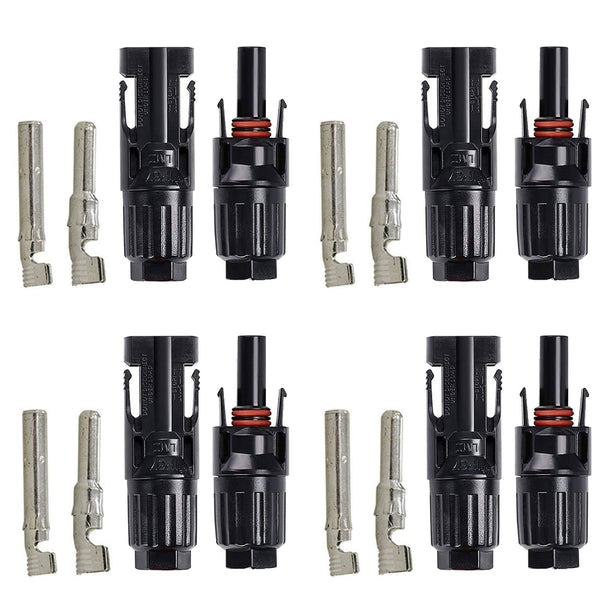 4 Pairs MC4 Connectors, Male/Female Solar Panel Cable Connectors by ACOPOWER - Proud Libertarian - ACOPOWER