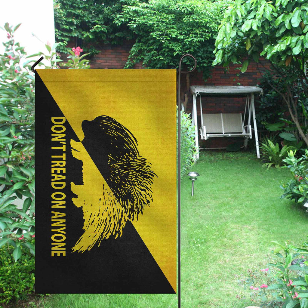 Ancap Don't Tread Porcupine Two Sided Flag - Proud Libertarian - Proud Libertarian