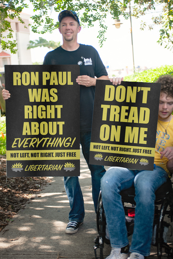 Ron Paul was Right about Everything - Profits for Protests Adult Sign (24