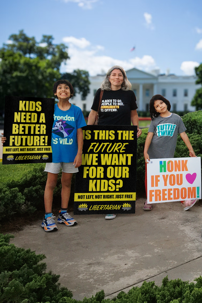 Kids Need a Better Future - Profits for Protests Youth Sign (18" x 24") - Proud Libertarian - Profits for Protests