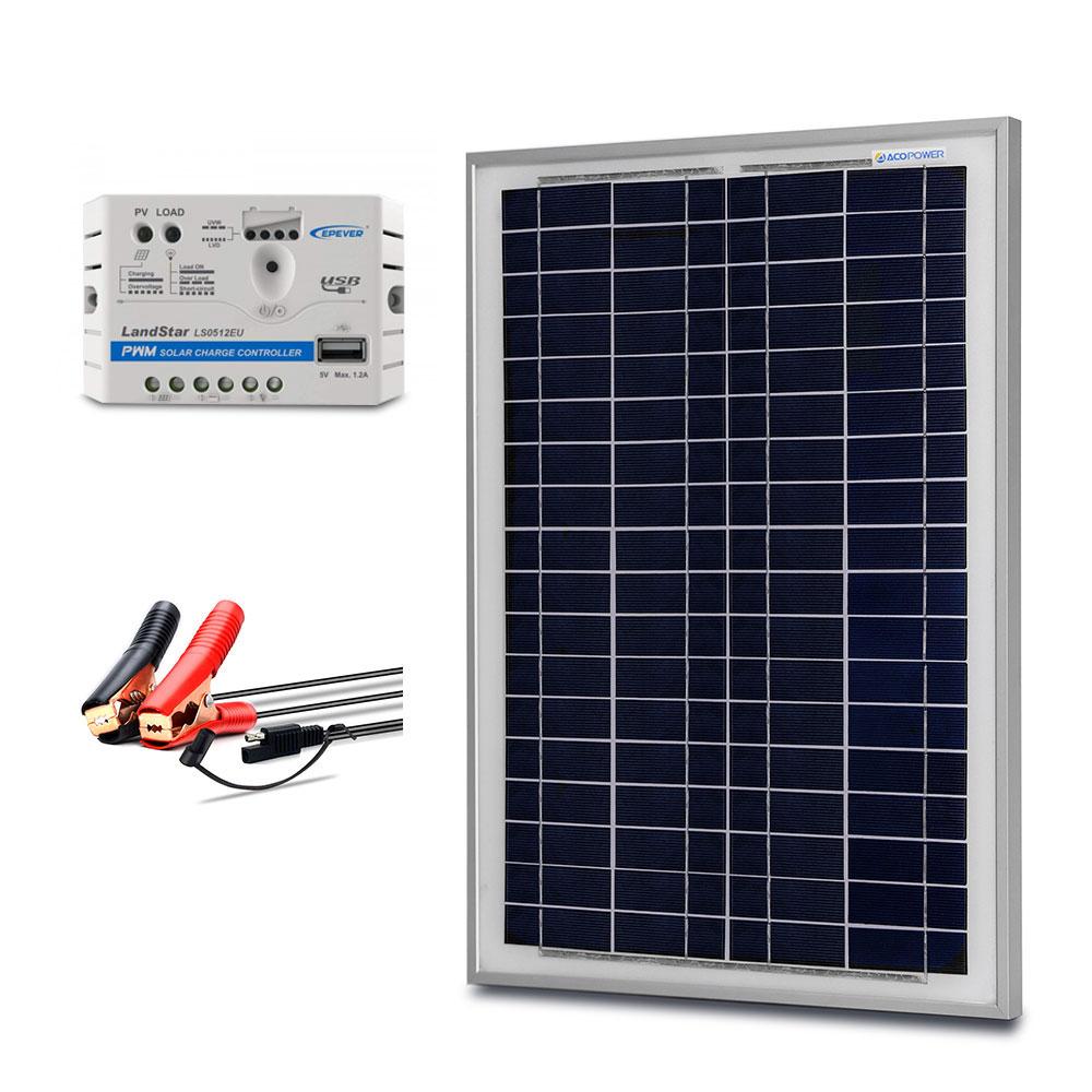 25W Off-grid Solar Kits, 5A charge controller with SAE connector by ACOPOWER - Proud Libertarian - ACOPOWER