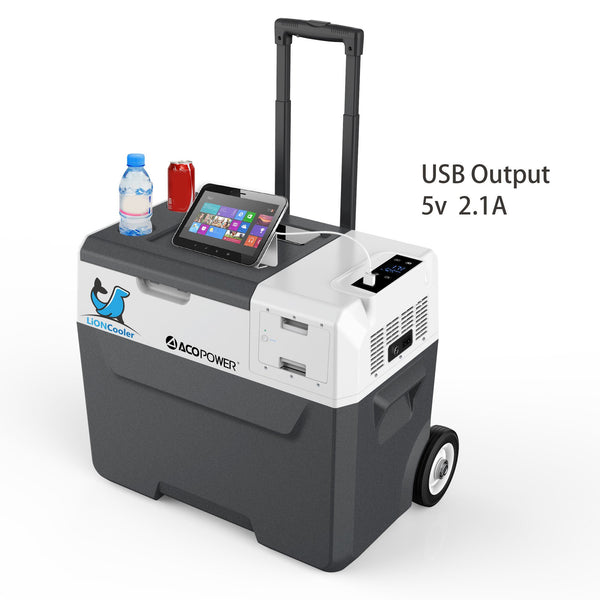 X40A Portable Solar Fridge Freezer, 42 Quarts (New Model) by LionCooler - Proud Libertarian - ACOPOWER