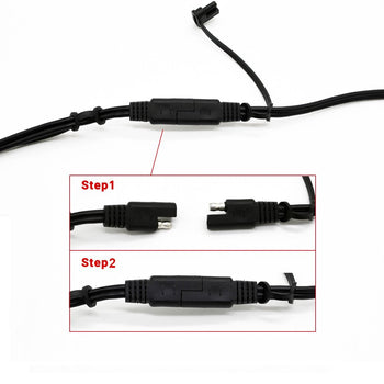 SAE- SAE 14AWG 20ft extension Cable by ACOPOWER - Proud Libertarian - ACOPOWER