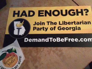 Had Enough? Libertarian Bumper Sticker 7.5