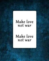 Make Love Not War Tattoo by Simply Inked - Proud Libertarian - Simply Inked