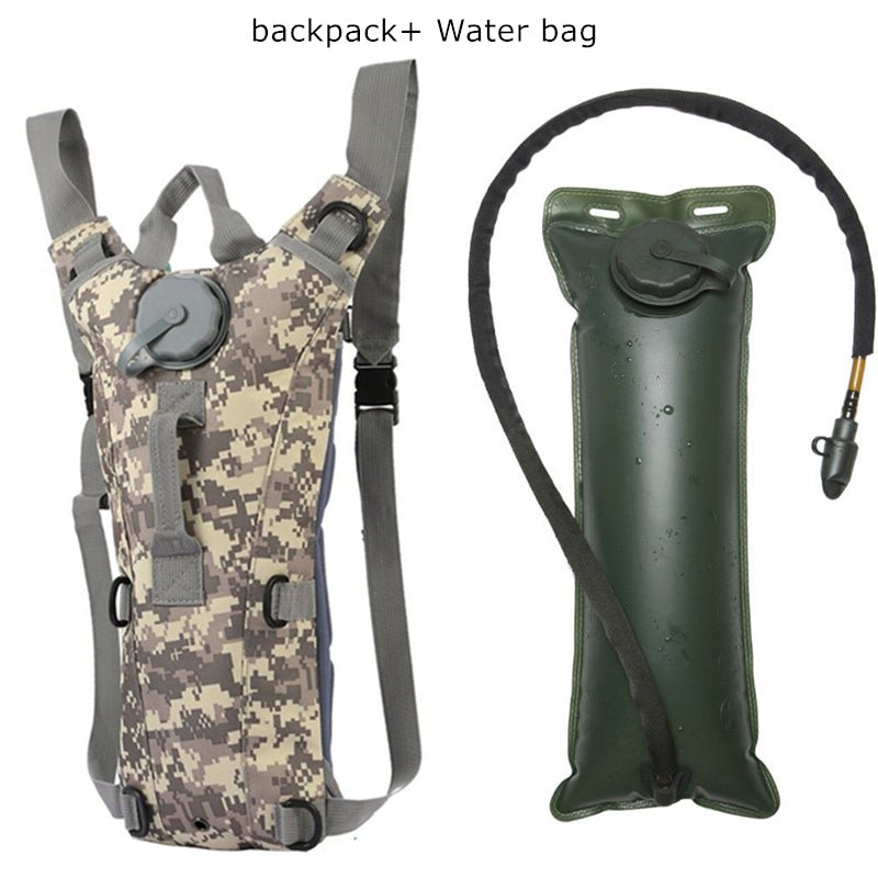 iMountek 3L Water Bladder Bag Sport Hiking Camping Hydration Backpack  Outdoor, Brown 