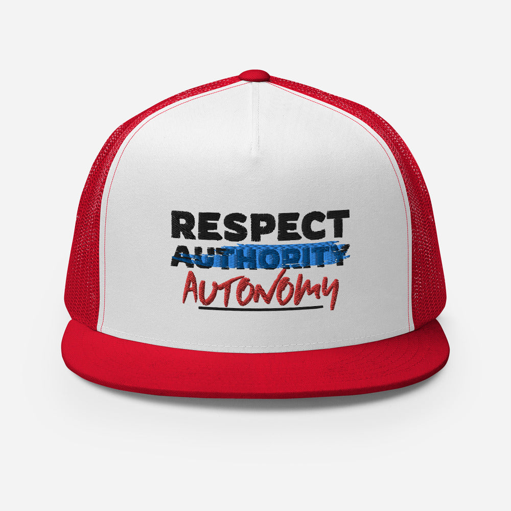 Respect Automony Trucker Cap - Proud Libertarian - Proud Libertarian