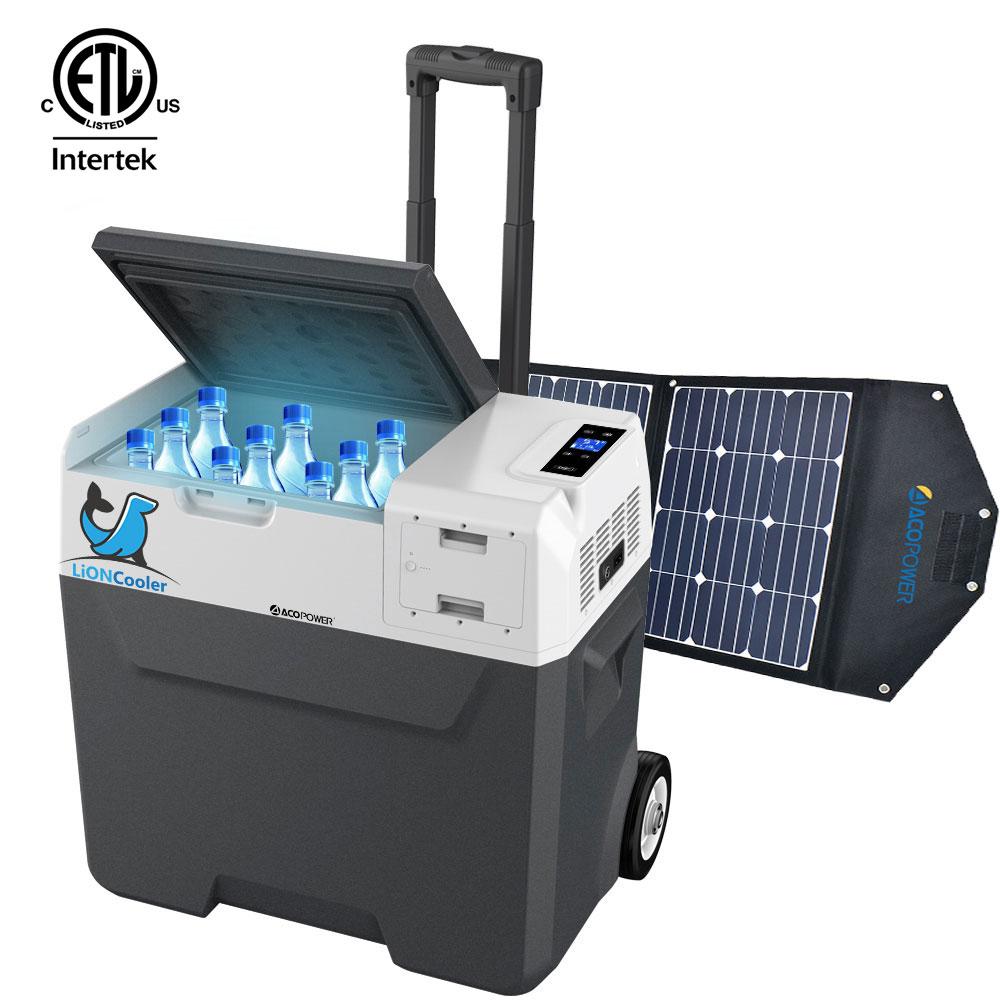 X50A Portable Solar Fridge/Freezer (52 Quarts) and 90W Solar Panel - Proud Libertarian - ACOPOWER