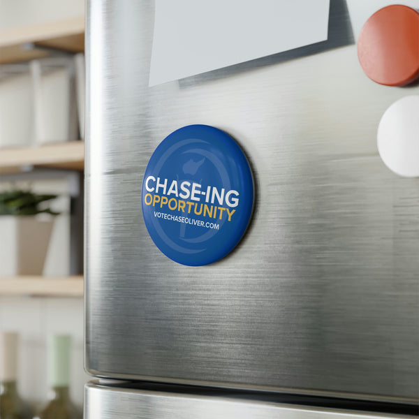 Chase-ing Opportunity- Chase Oliver for President Button Magnet, Round (1 & 10 pcs)