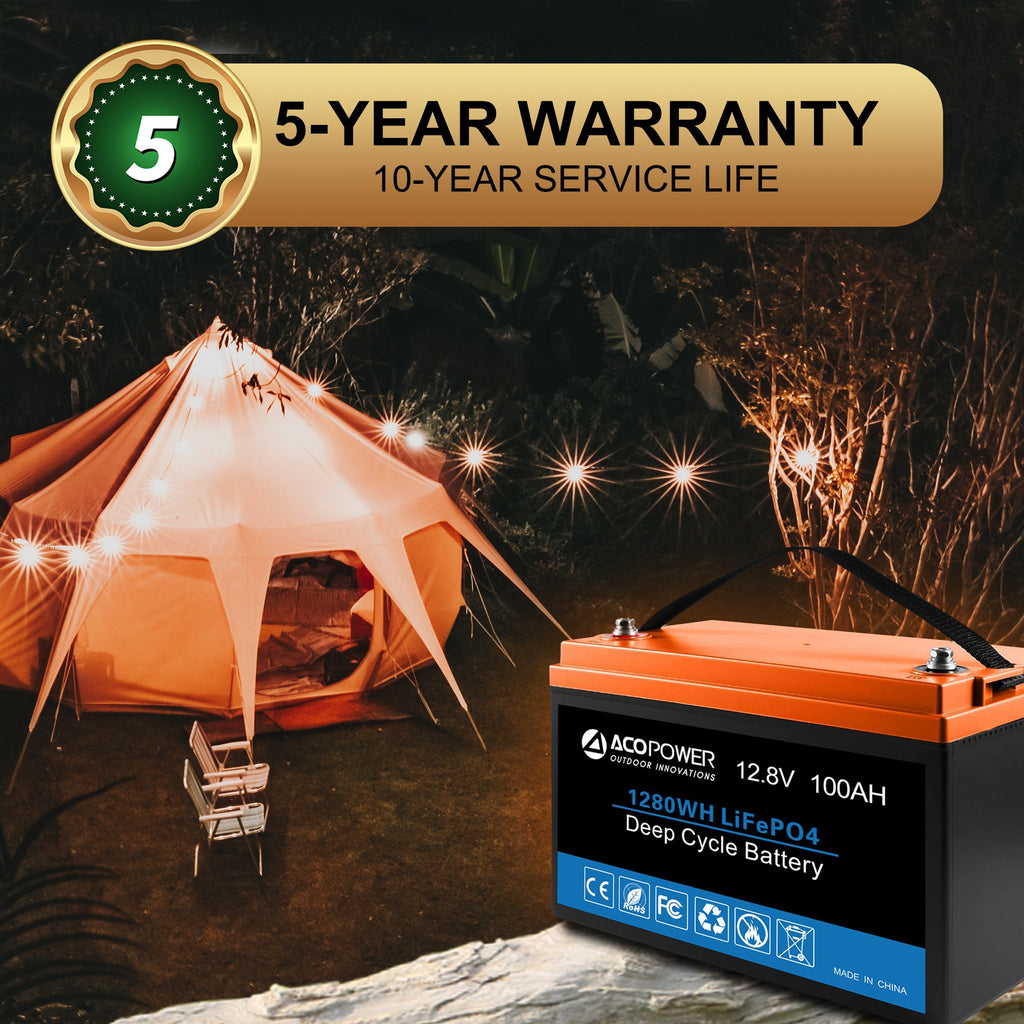 12V 100Ah LiFePO4 Deep Cycle Lithium Battery by ACOPOWER - Proud Libertarian - ACOPOWER