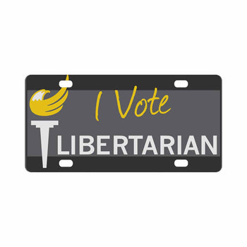 I Vote Libertarian License Plate